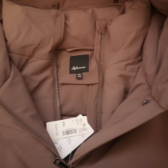 Reitmans NWT Ladies Peppercorn Hooded Zipper & Snap Closure Winter Coat - Picture 5 of 13